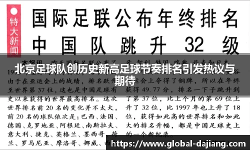 北京足球队创历史新高足球节奏排名引发热议与期待